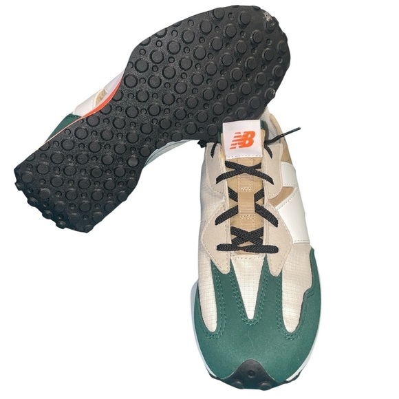 New Balance Men's Green, White, and Tan Sneakers - Picture 4 of 5